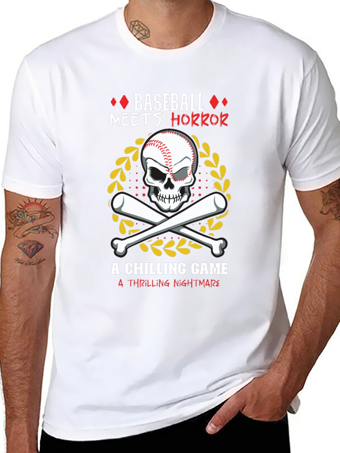 Baseball Horror Graphic Tee