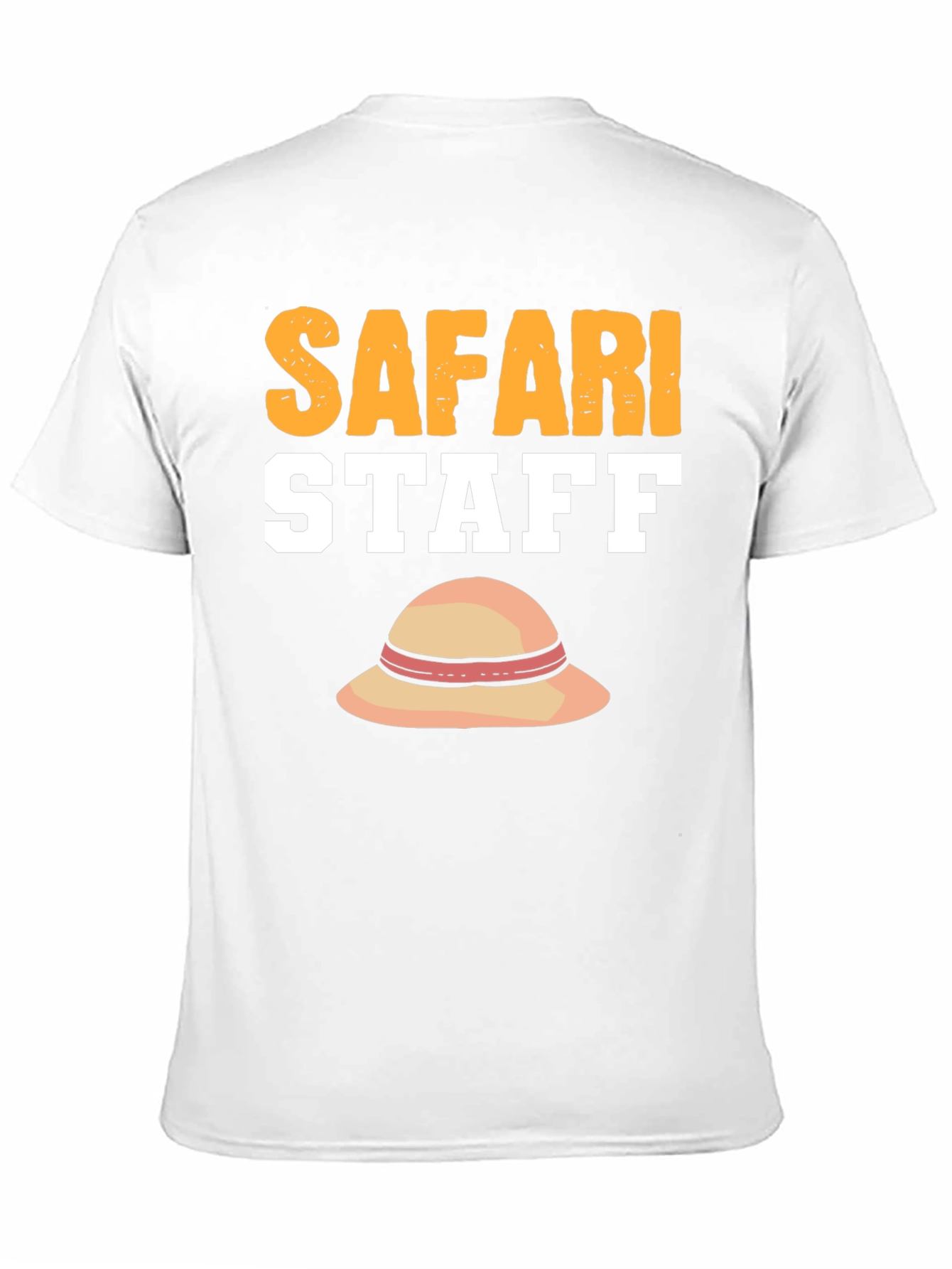 Safari Staff T-Shirt with Sun Hat Graphic