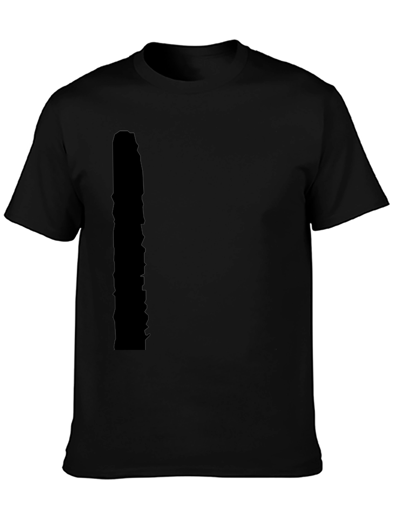 Mens Black Casual Short Sleeve T-Shirt