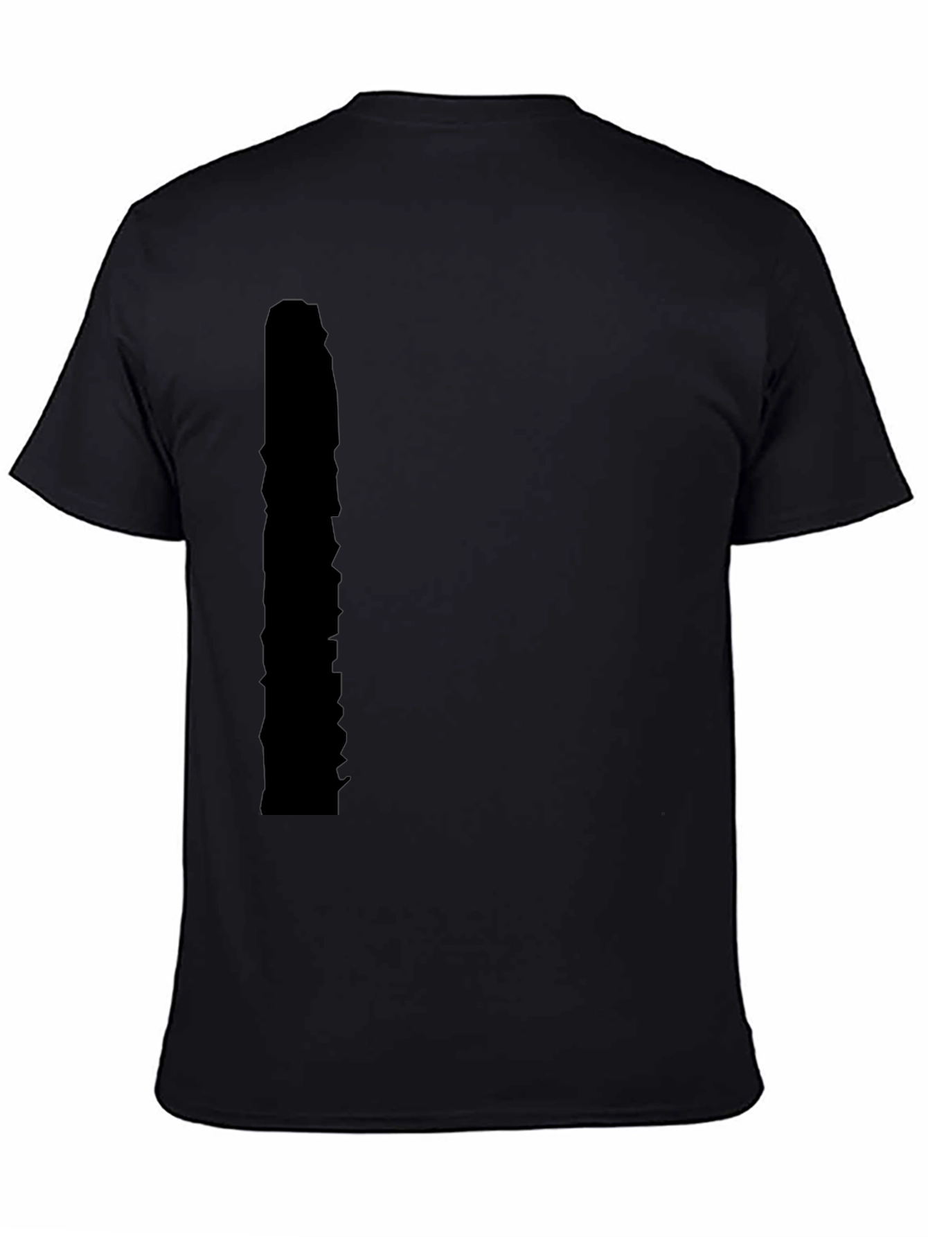 Mens Black Casual Short Sleeve T-Shirt