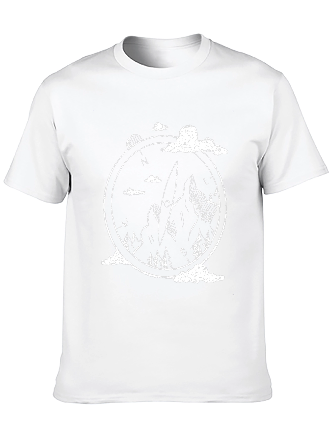 Mountain Compass Graphic Tee - Black