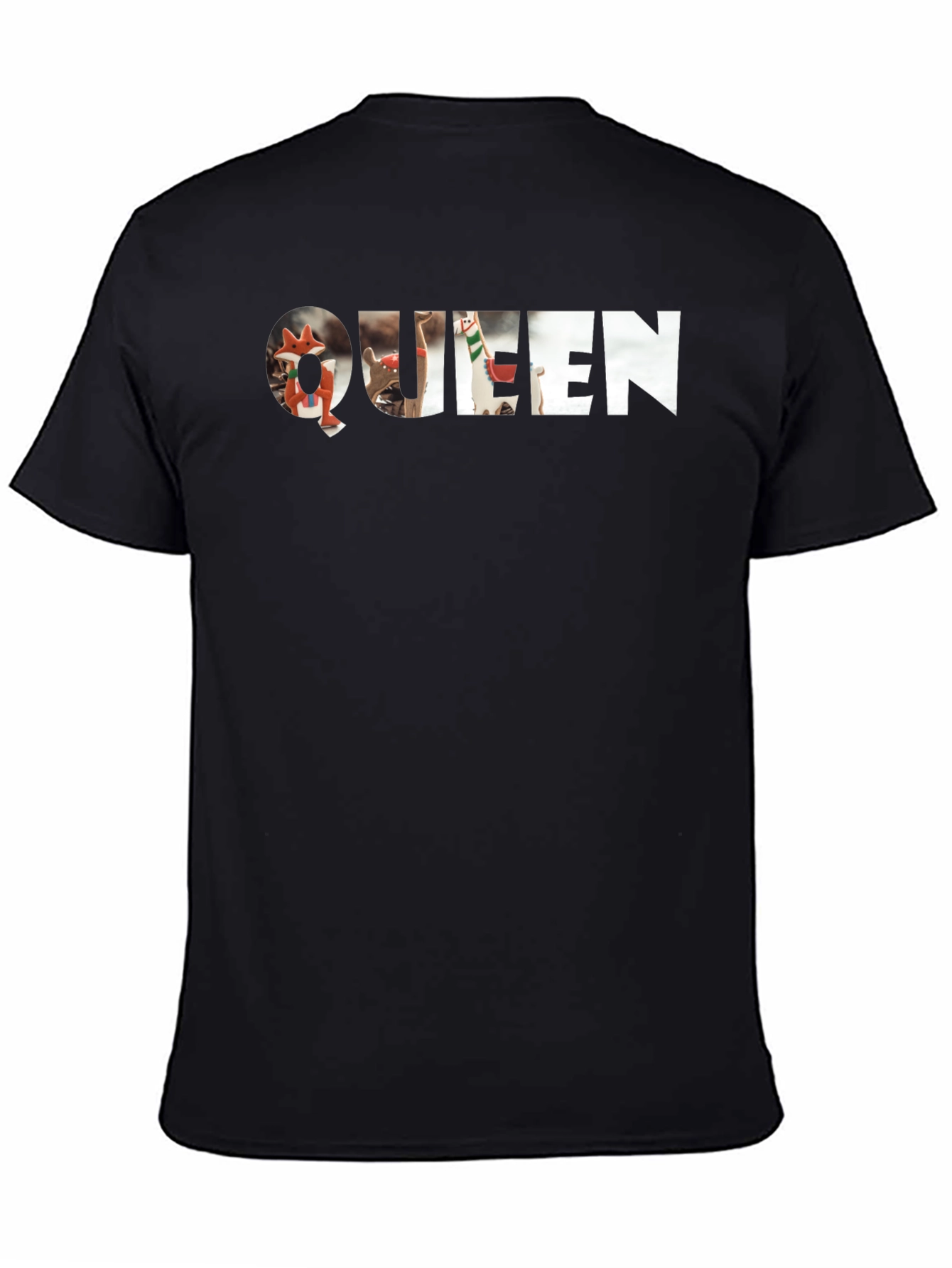 Queen Graphic Print Black T-Shirt