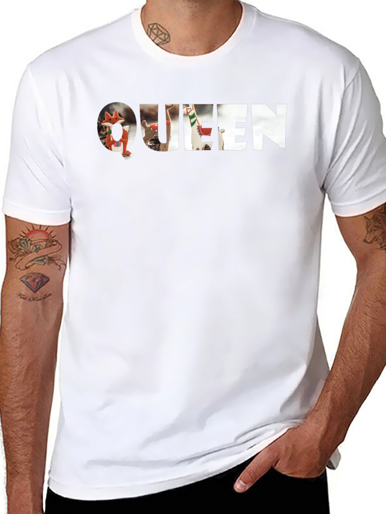 Queen Graphic Print Black T-Shirt