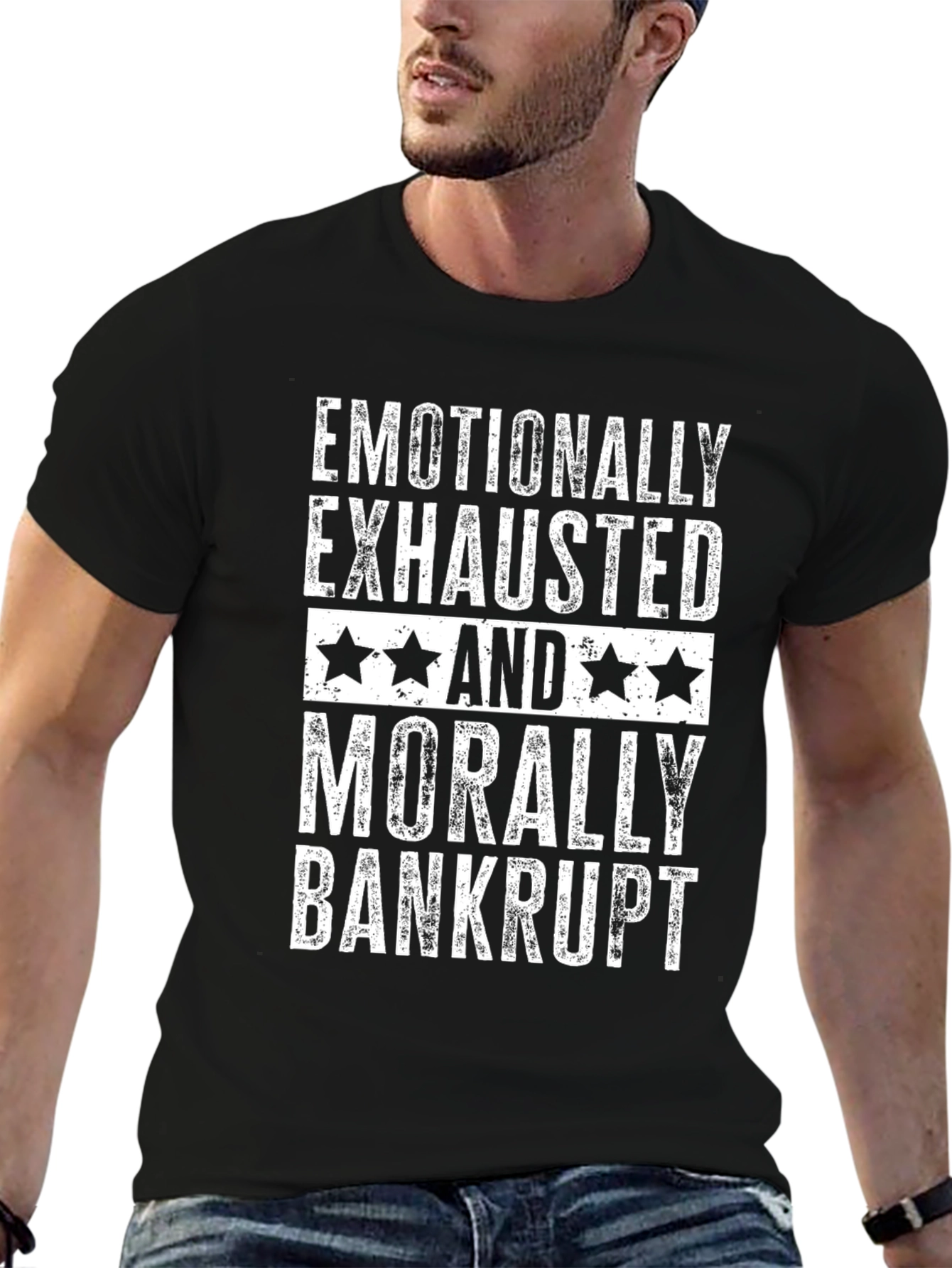 Emotionally Exhausted Morally Bankrupt Graphic Tee