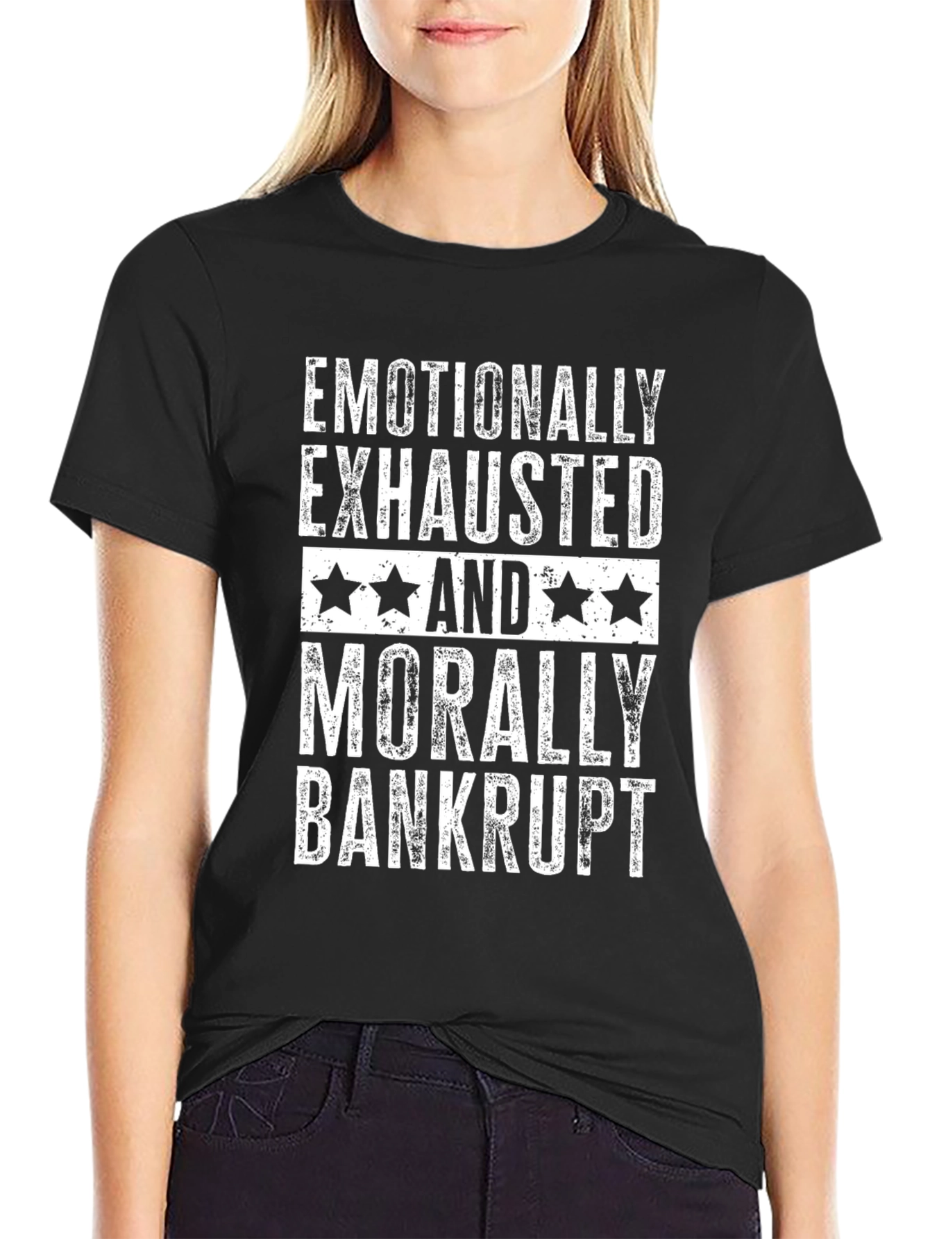 Emotionally Exhausted Morally Bankrupt Graphic Tee