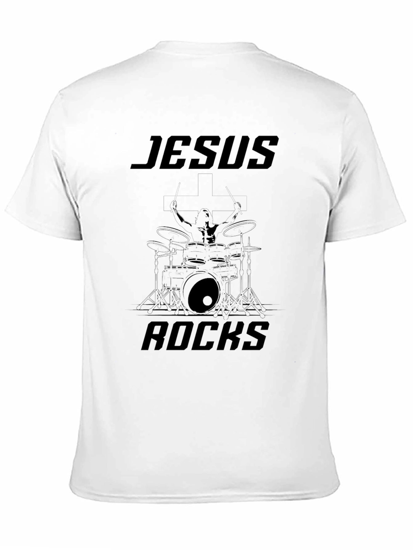 Jesus Rocks Black T-Shirt