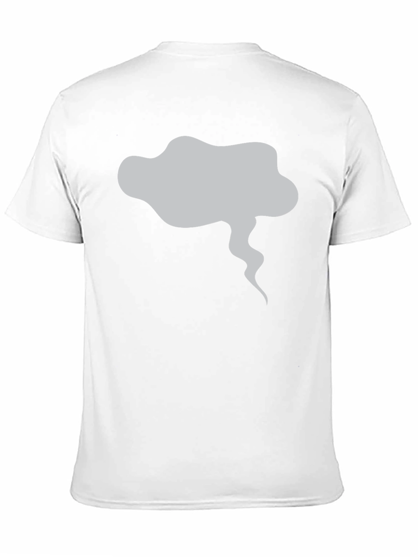 Mens Black T-Shirt with Smoke Graphic
