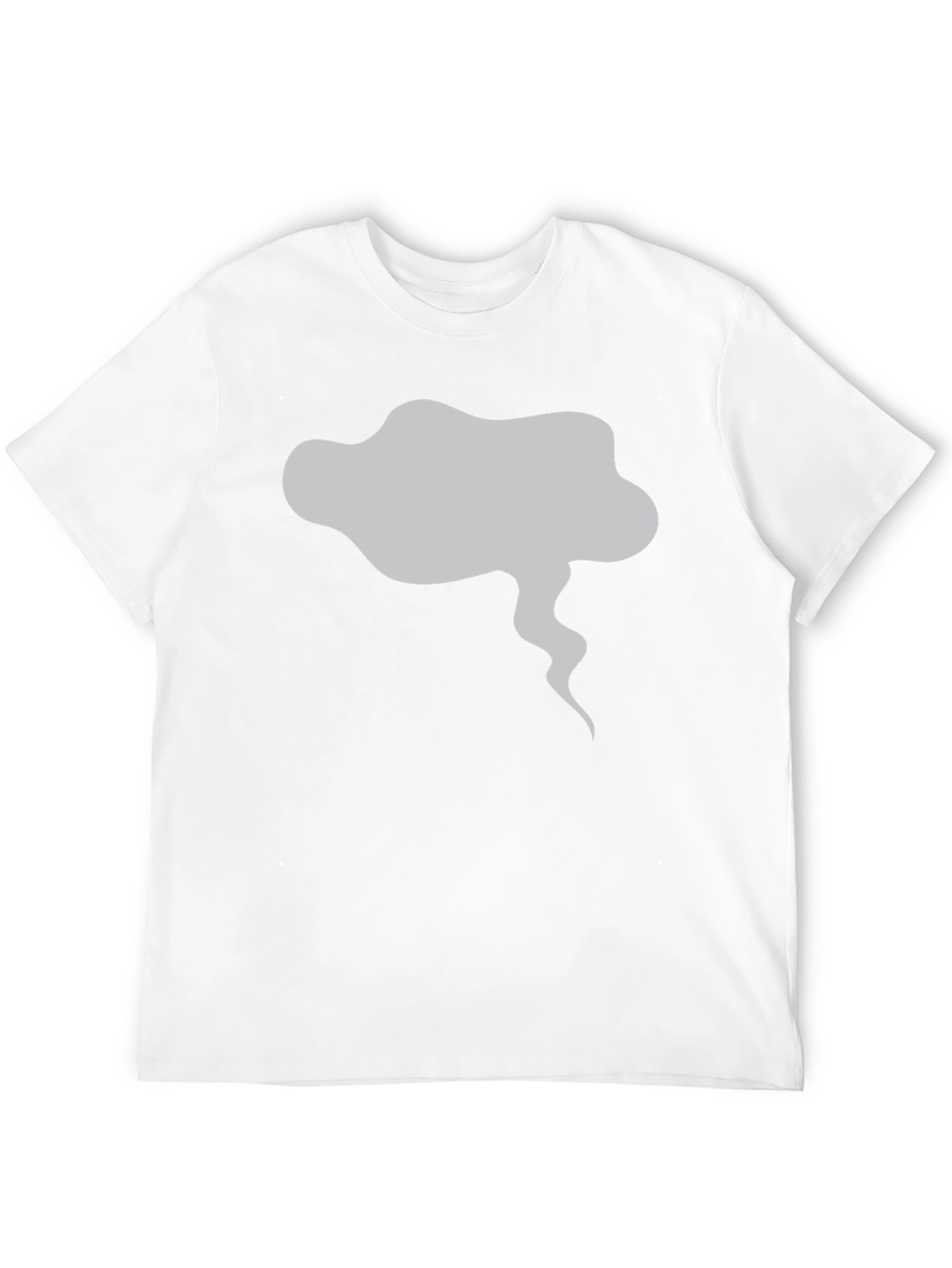 Mens Black T-Shirt with Smoke Graphic