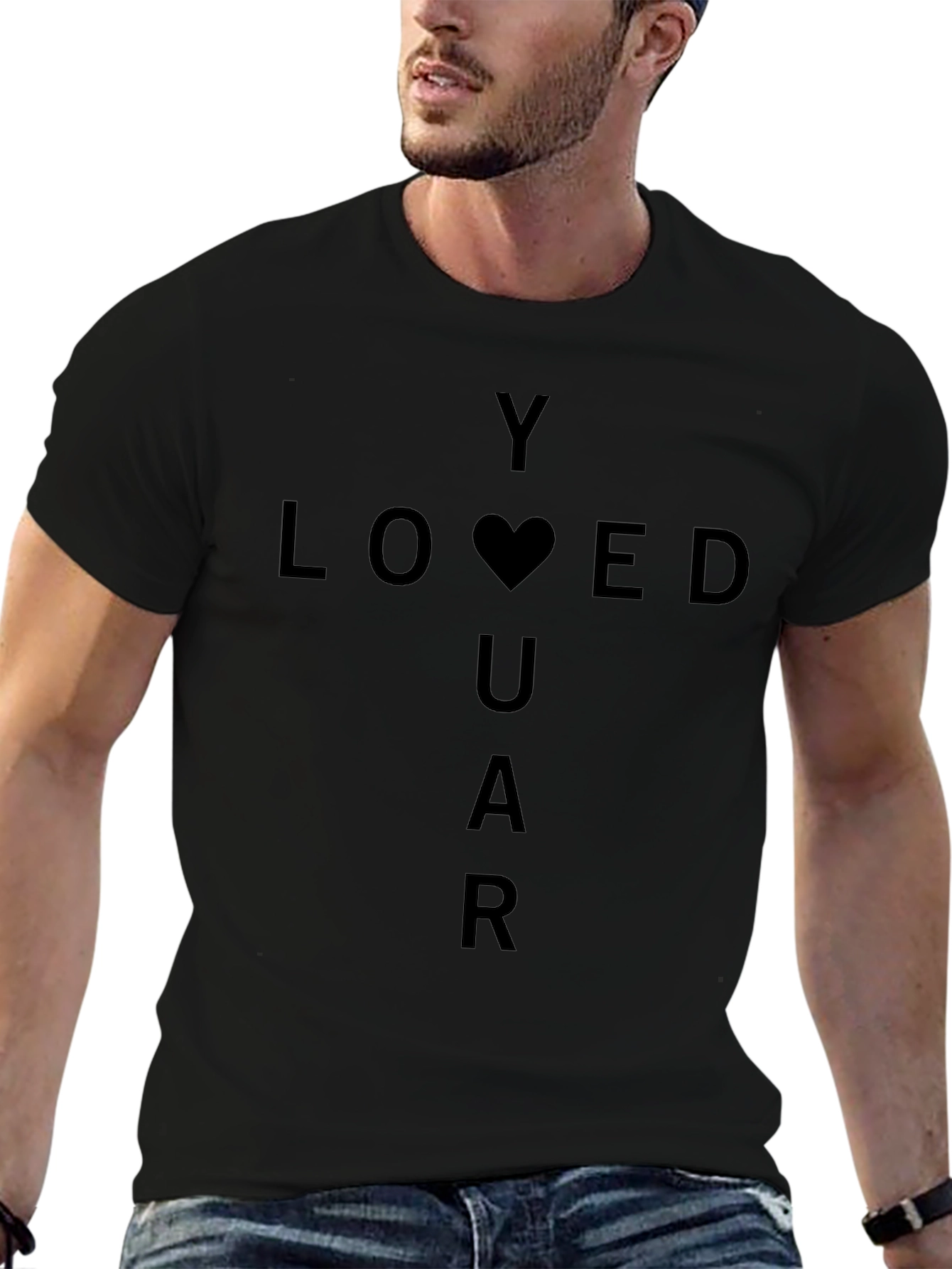 Y Loved U AR Black T-Shirt