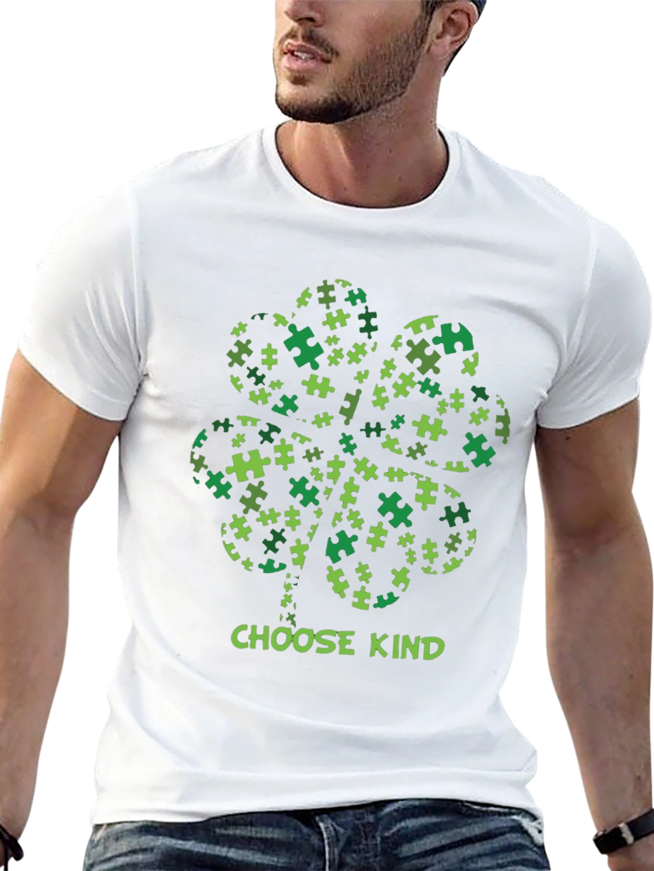 Choose Kind Autism Awareness Shamrock T-Shirt