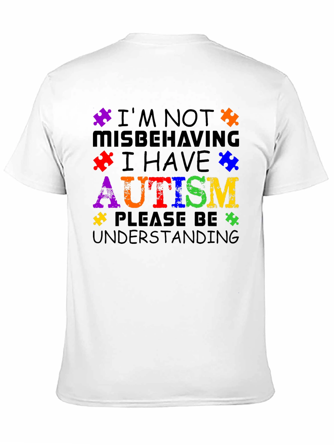 Autism Awareness T-Shirt - Puzzle Piece Design
