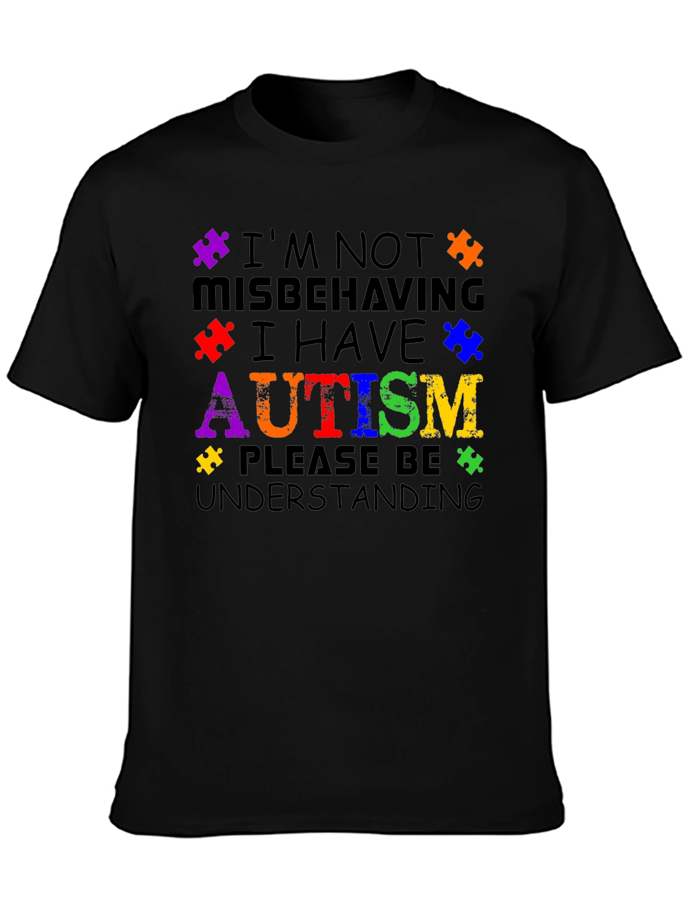 Autism Awareness T-Shirt - Puzzle Piece Design