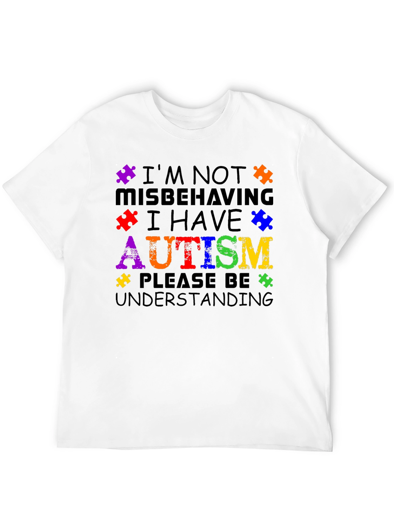 Autism Awareness T-Shirt - Puzzle Piece Design