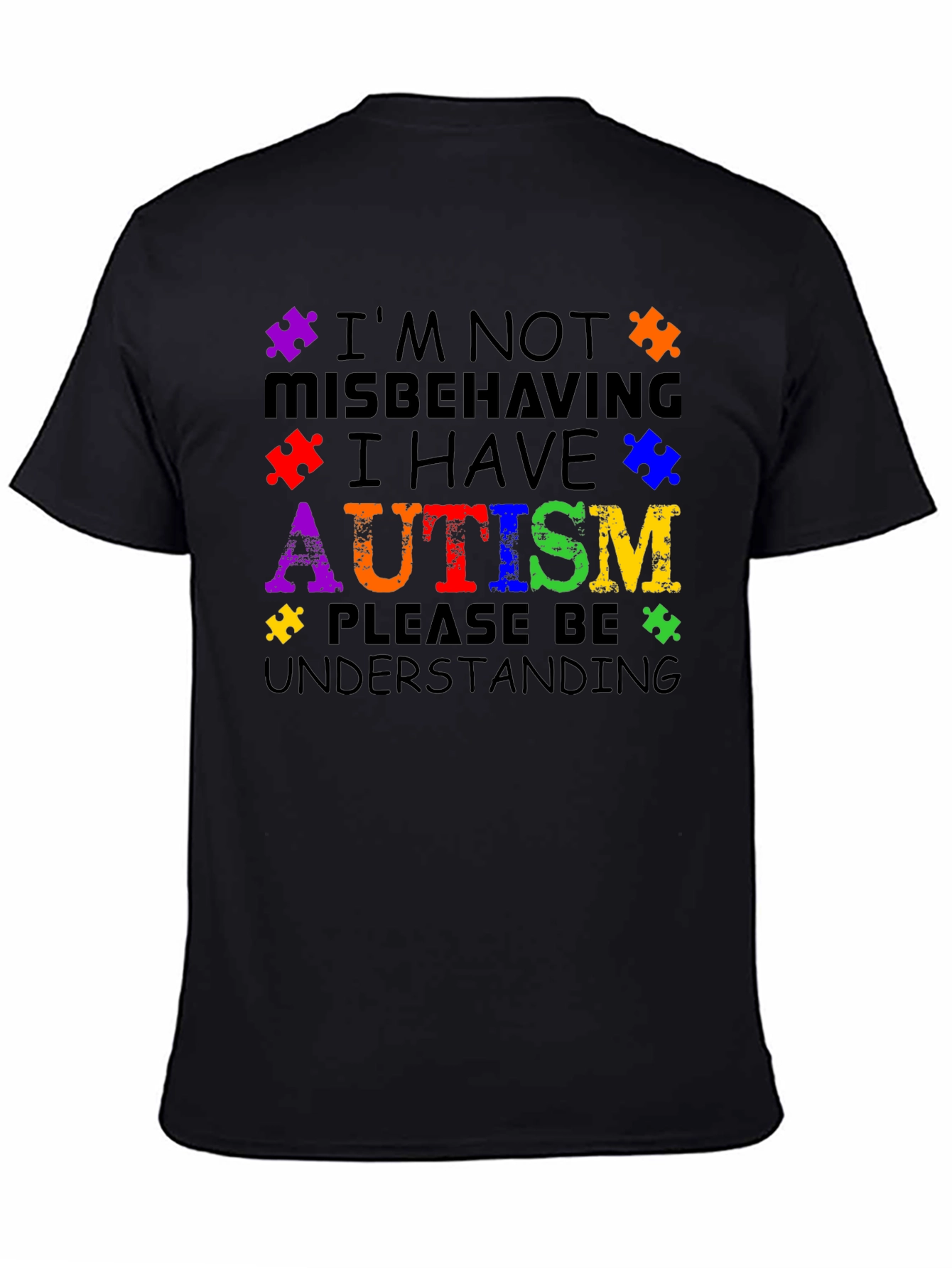 Autism Awareness T-Shirt - Puzzle Piece Design
