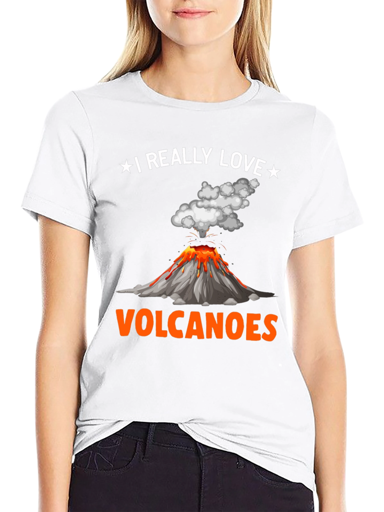 I Really Love Volcanoes Graphic Tee