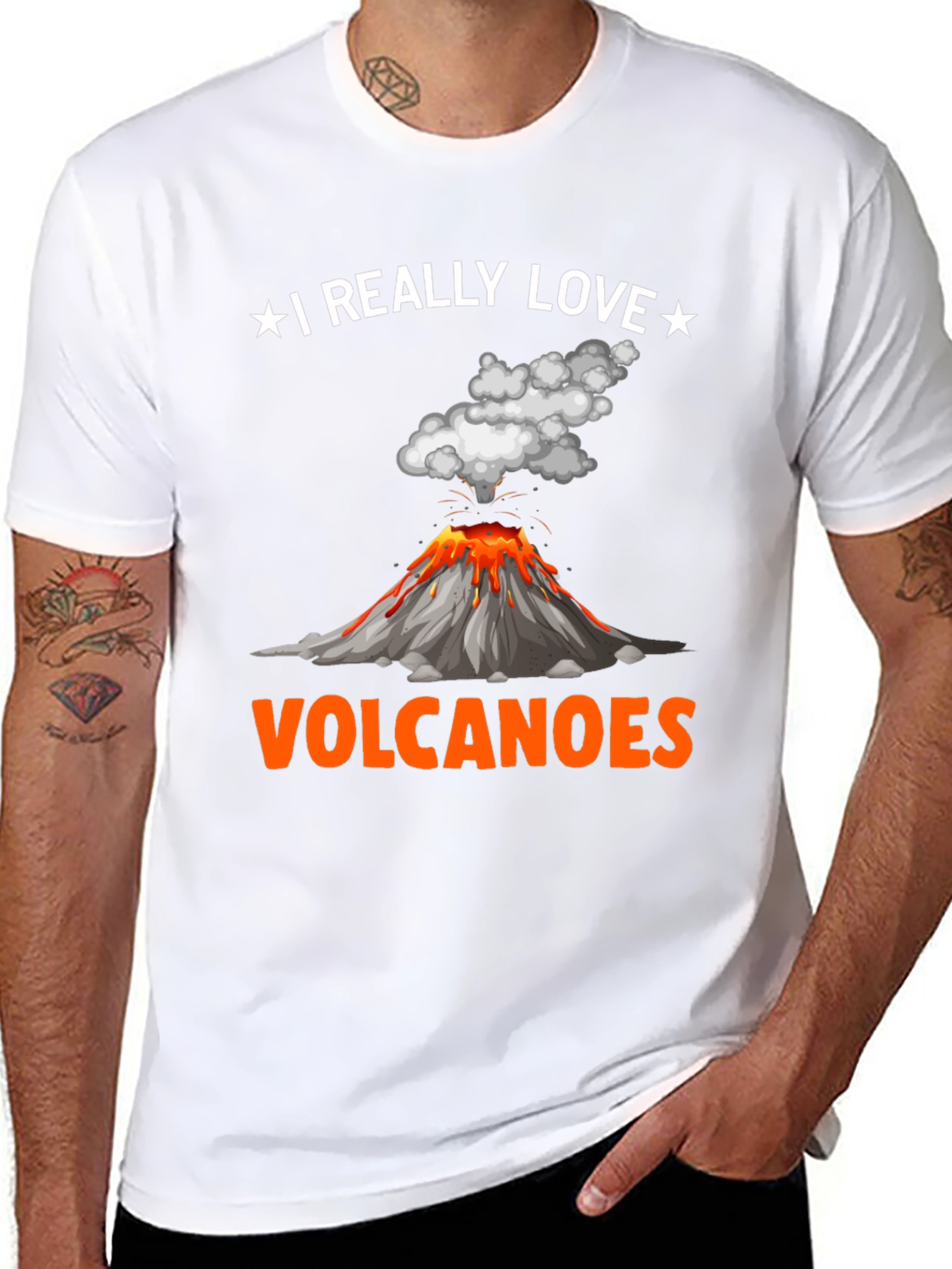 I Really Love Volcanoes Graphic Tee