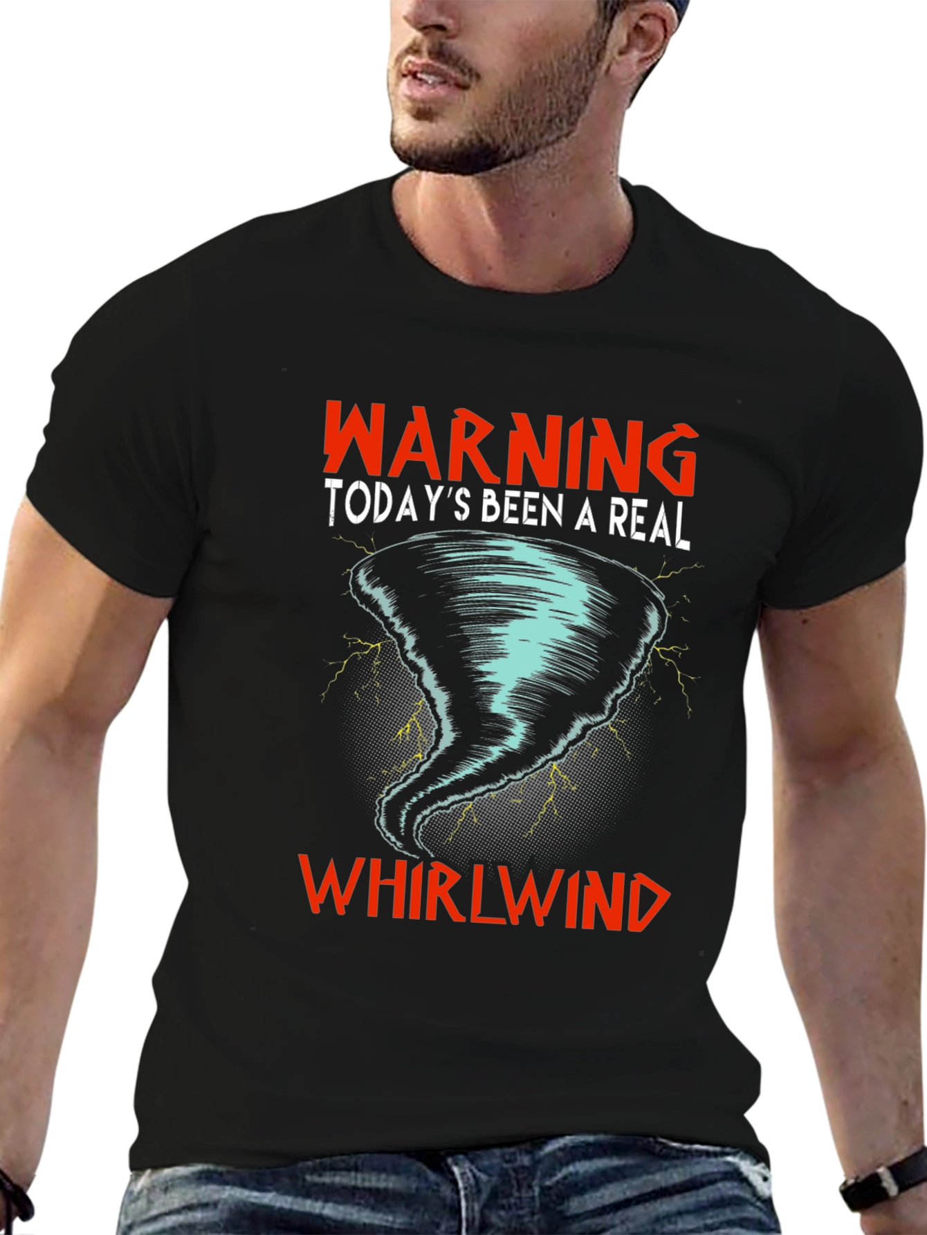 Warning Whirlwind Graphic T-Shirt