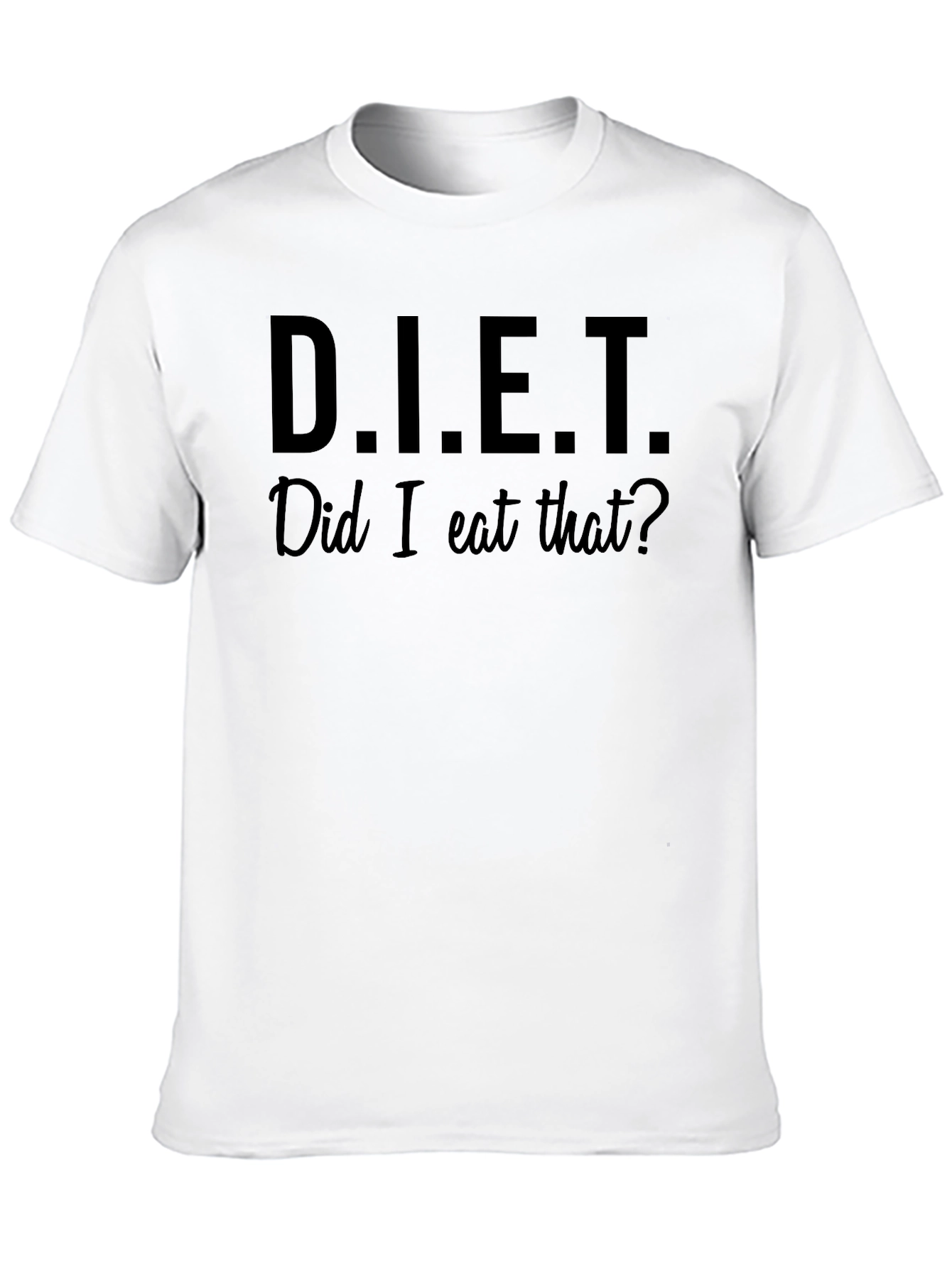 Funny Did I Eat That? Black Graphic T-Shirt