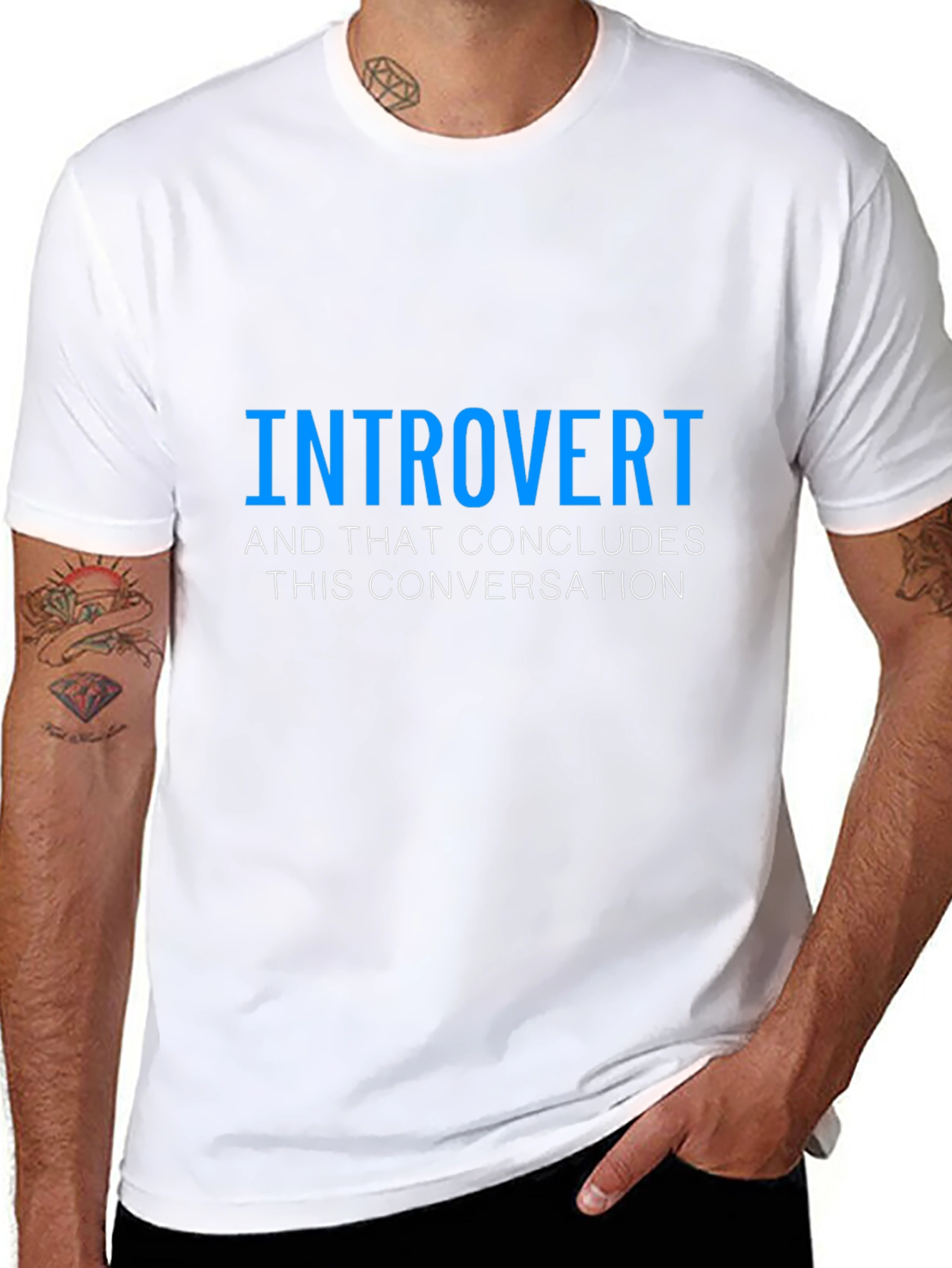 Introvert Conversation T-Shirt - Black