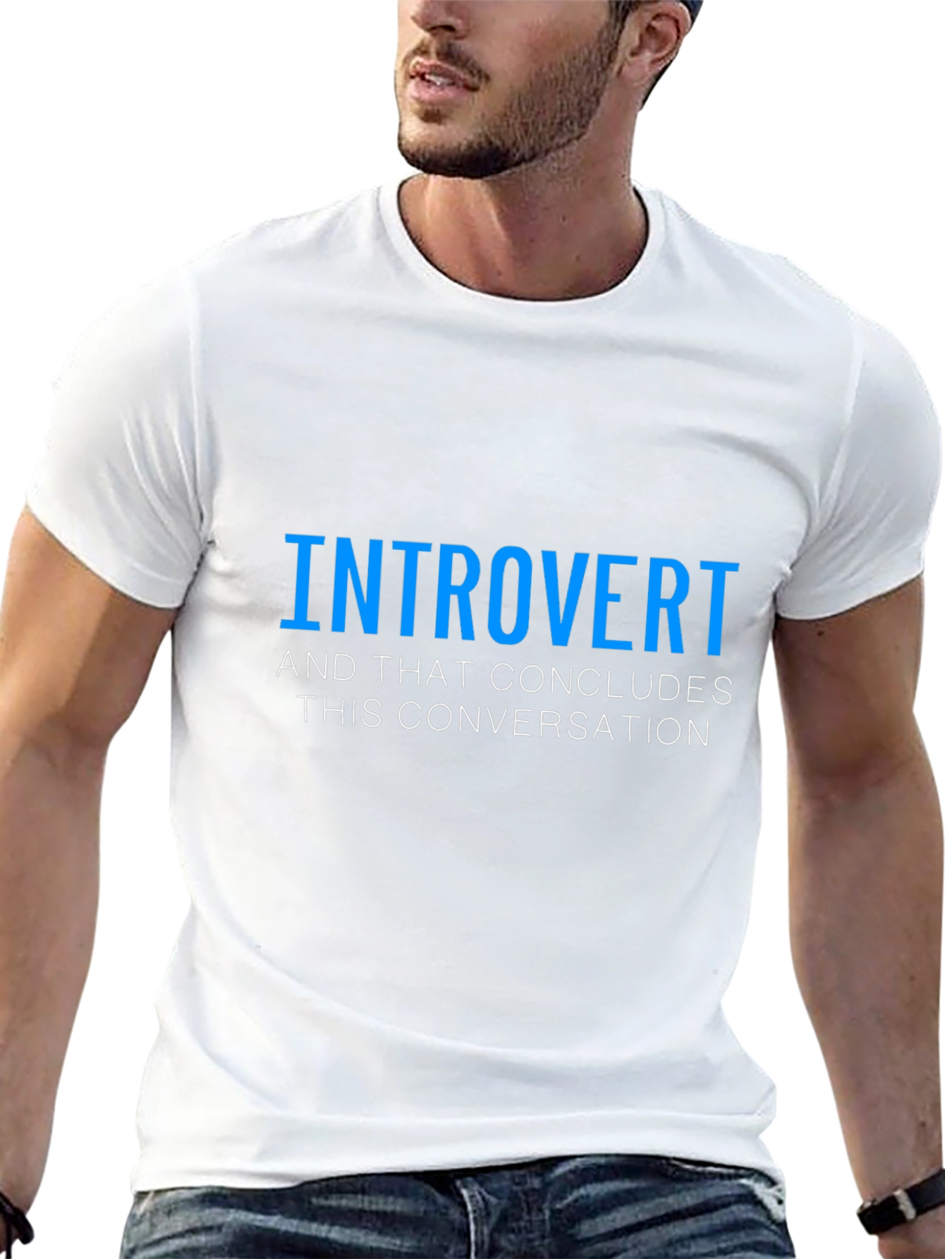 Introvert Conversation T-Shirt - Black