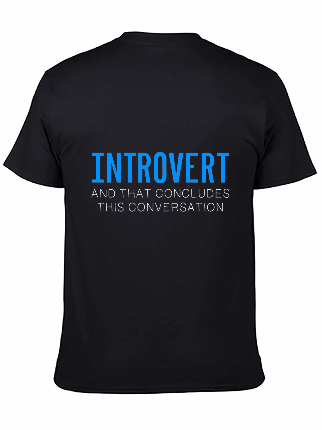 Introvert Conversation T-Shirt - Black
