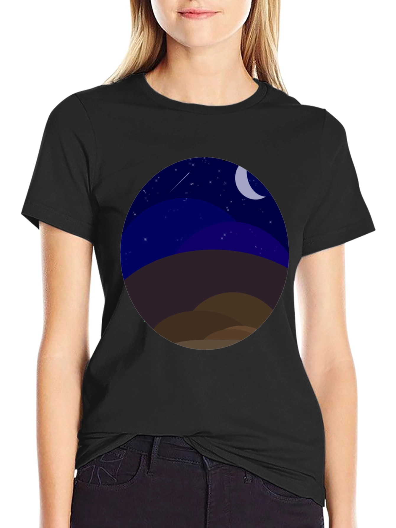 Night Landscape Graphic Tee