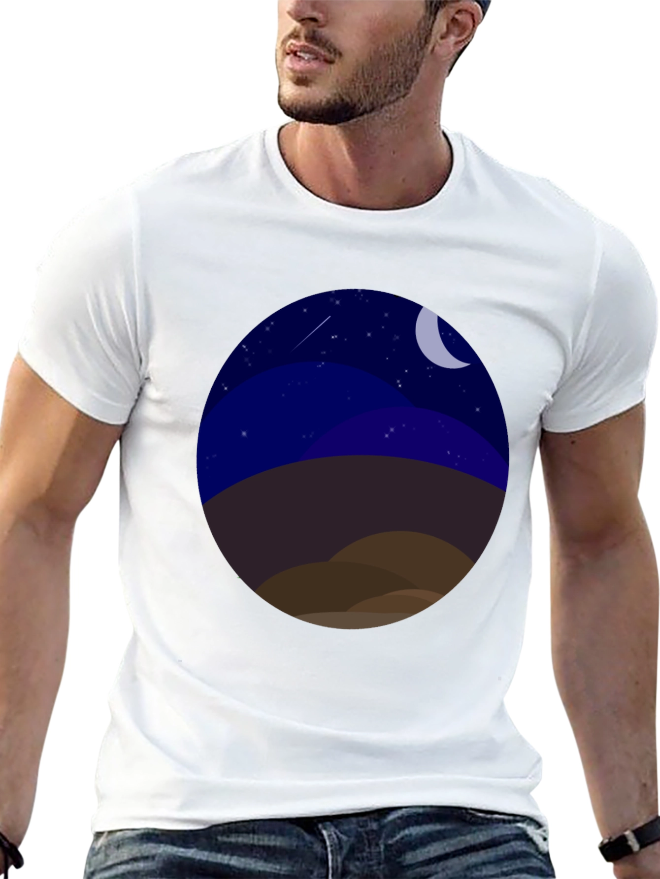Night Landscape Graphic Tee