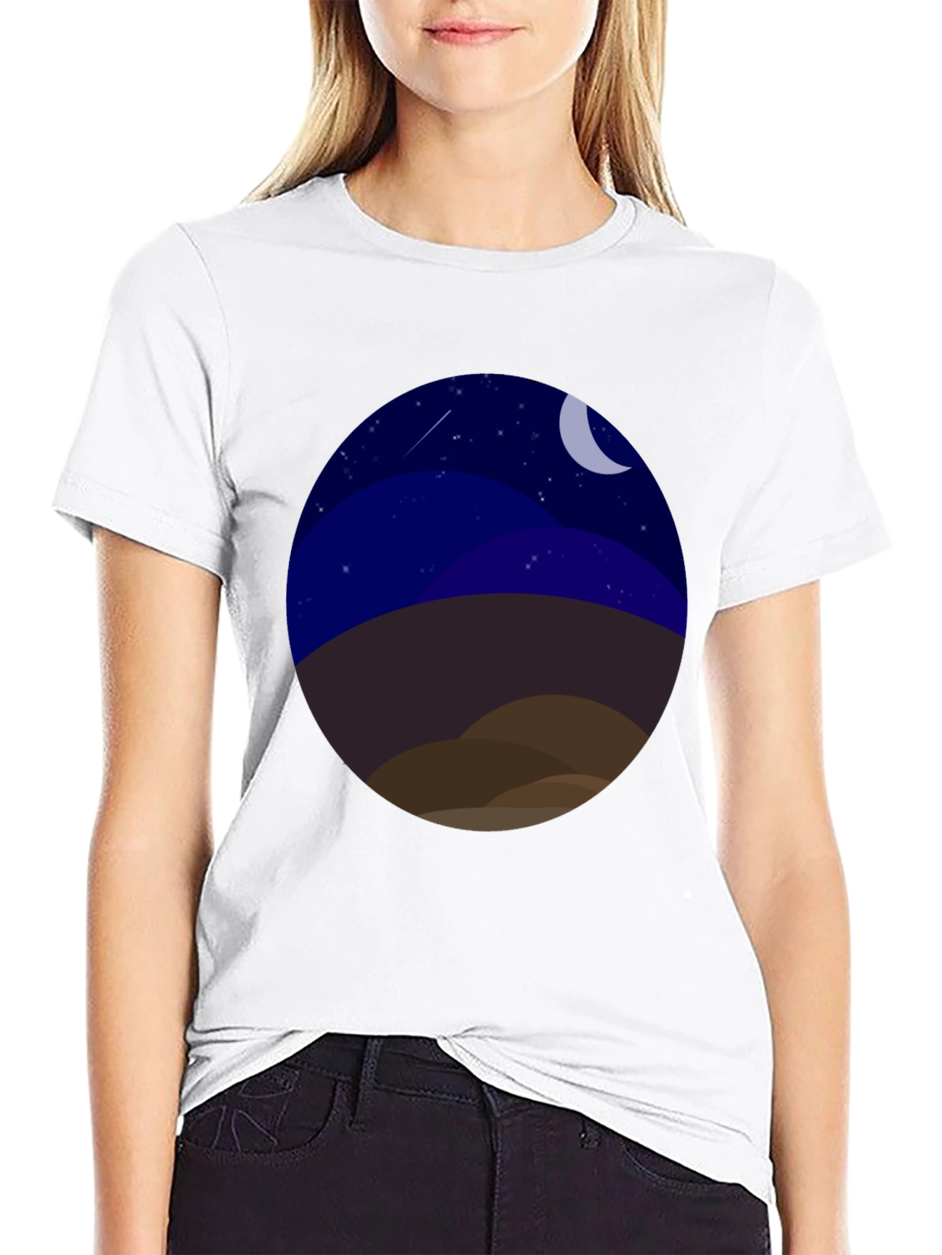 Night Landscape Graphic Tee