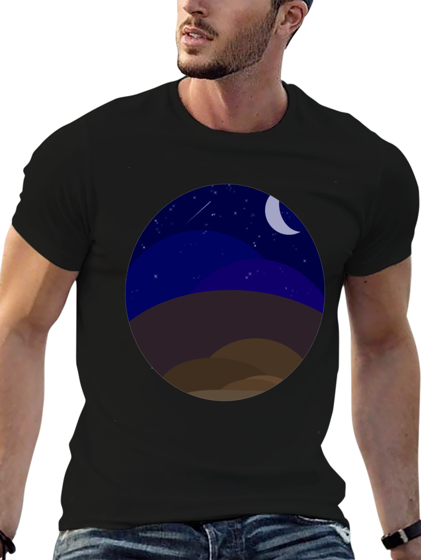Night Landscape Graphic Tee