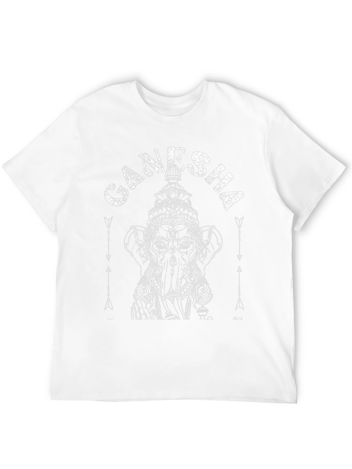 Ganesha Graphic Print Black T-Shirt