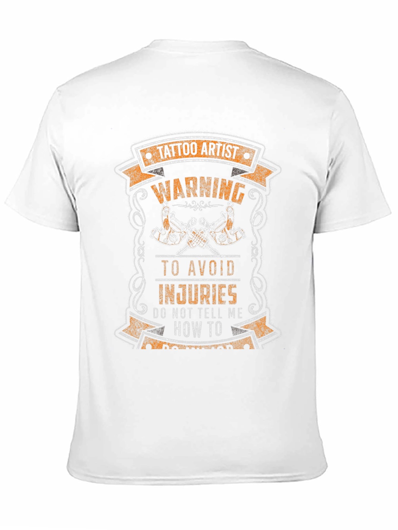 Tattoo Artist Warning Graphic Tee - Black