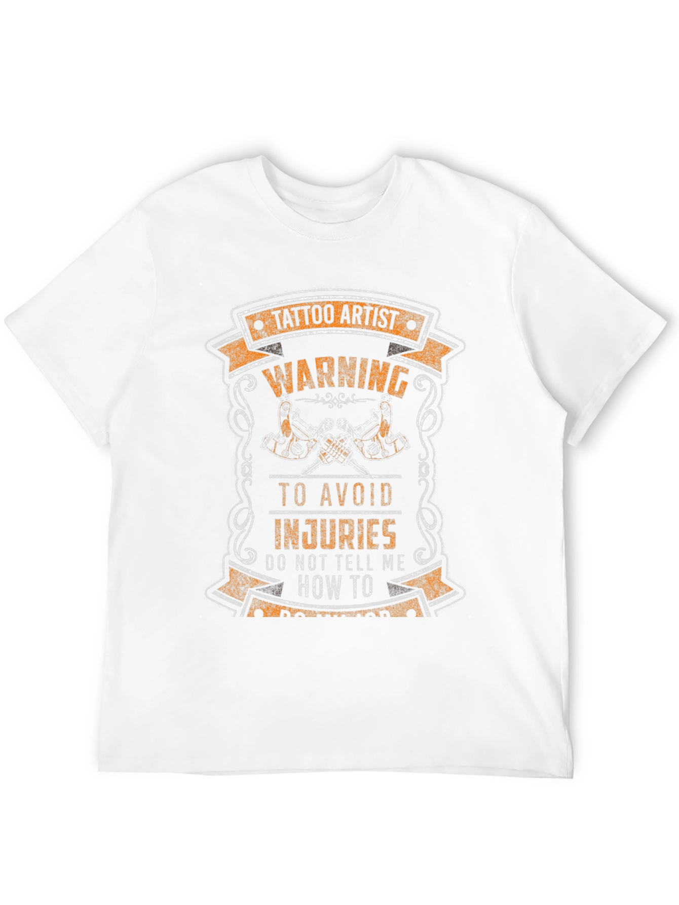 Tattoo Artist Warning Graphic Tee - Black