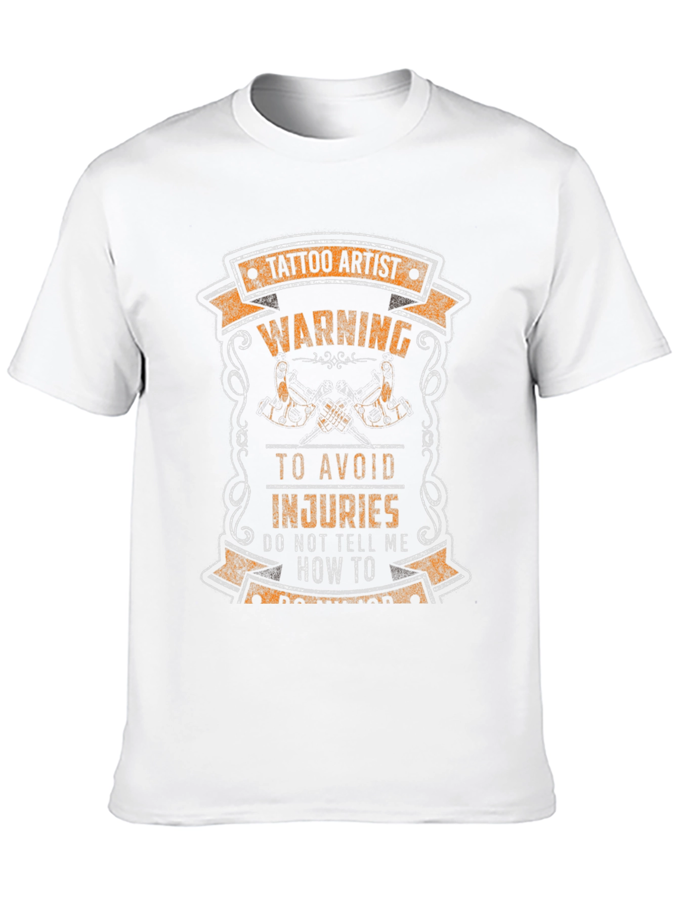 Tattoo Artist Warning Graphic Tee - Black