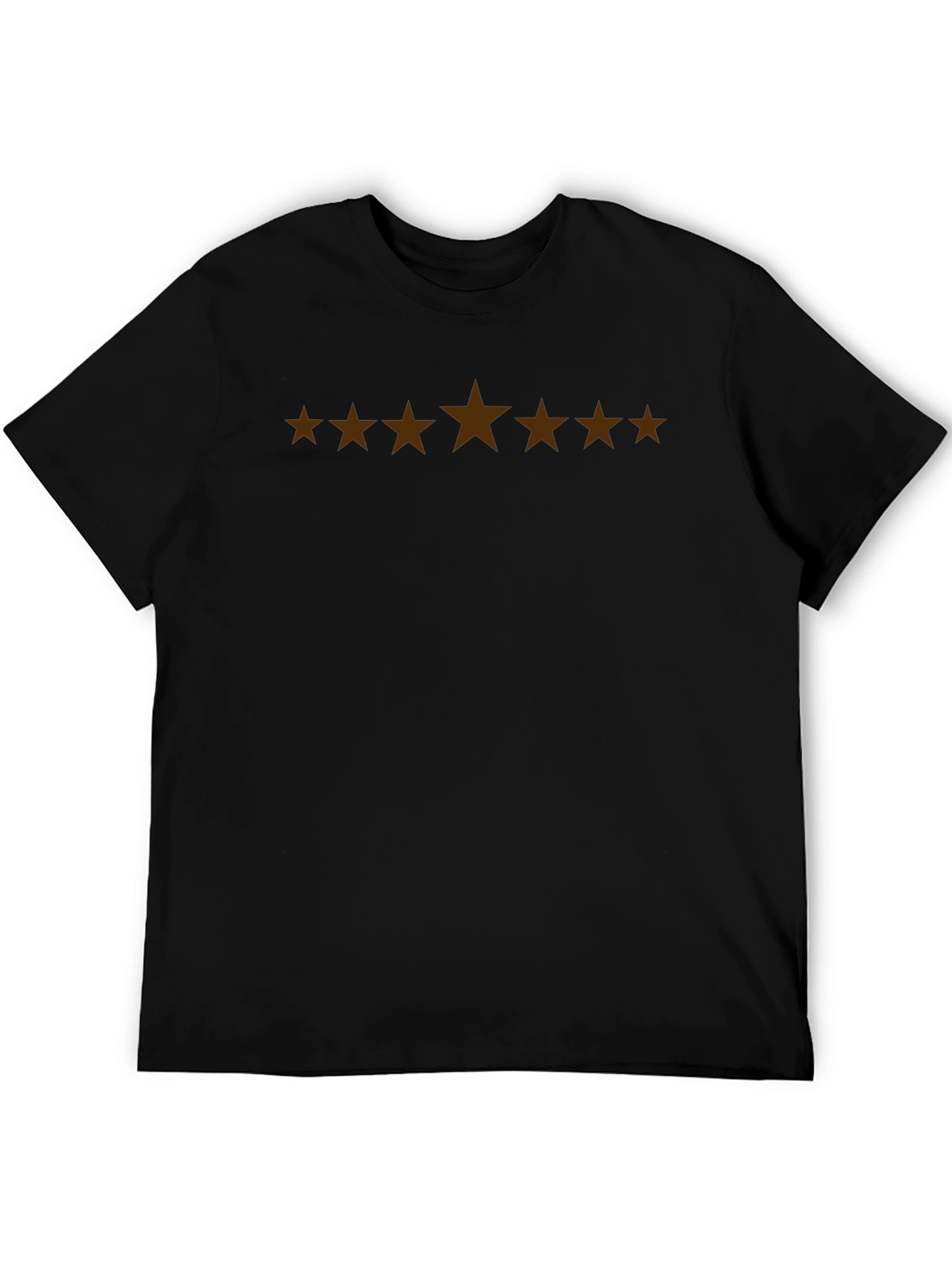 Stylish Black Tee with Star Graphic