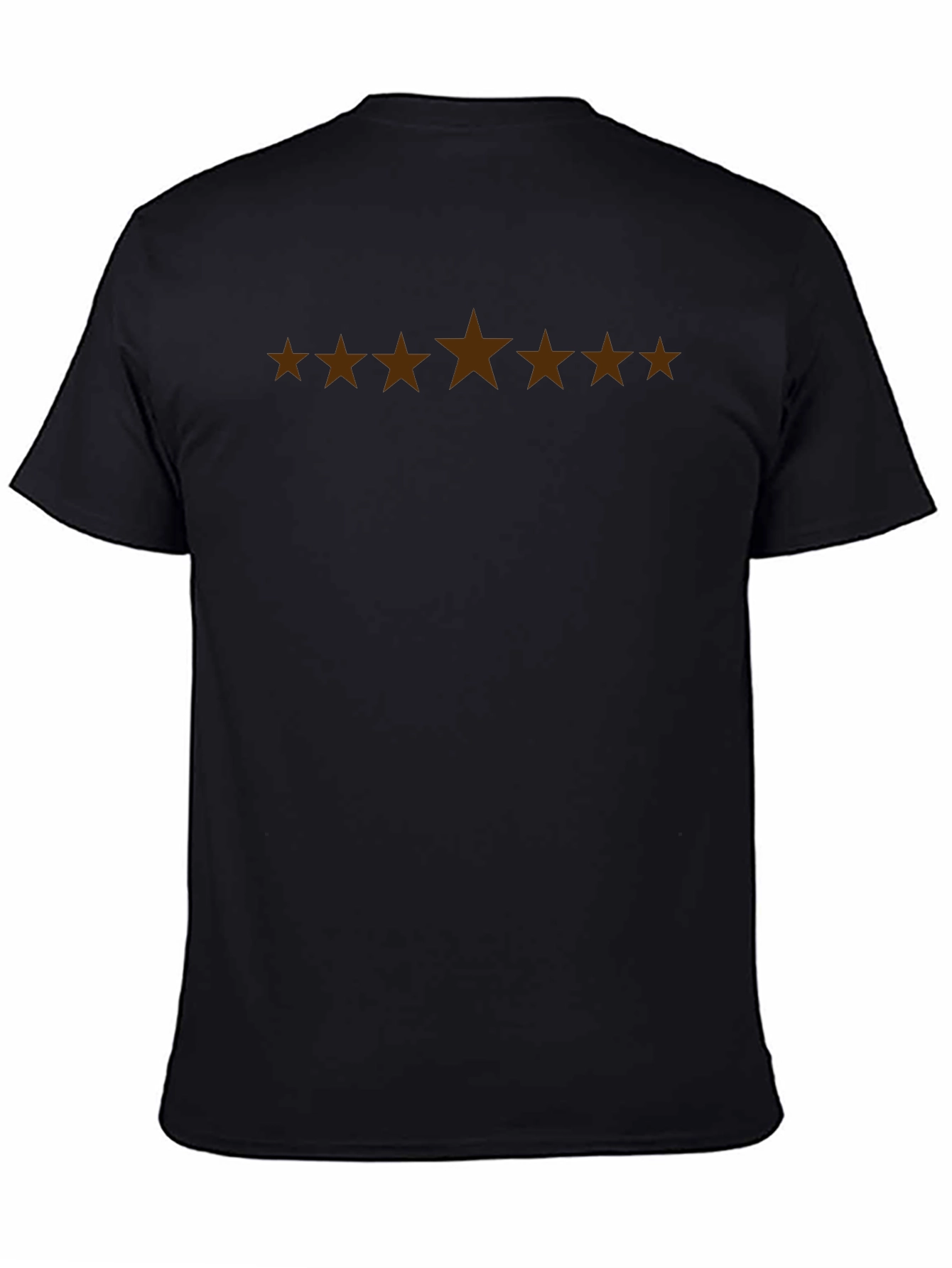 Stylish Black Tee with Star Graphic