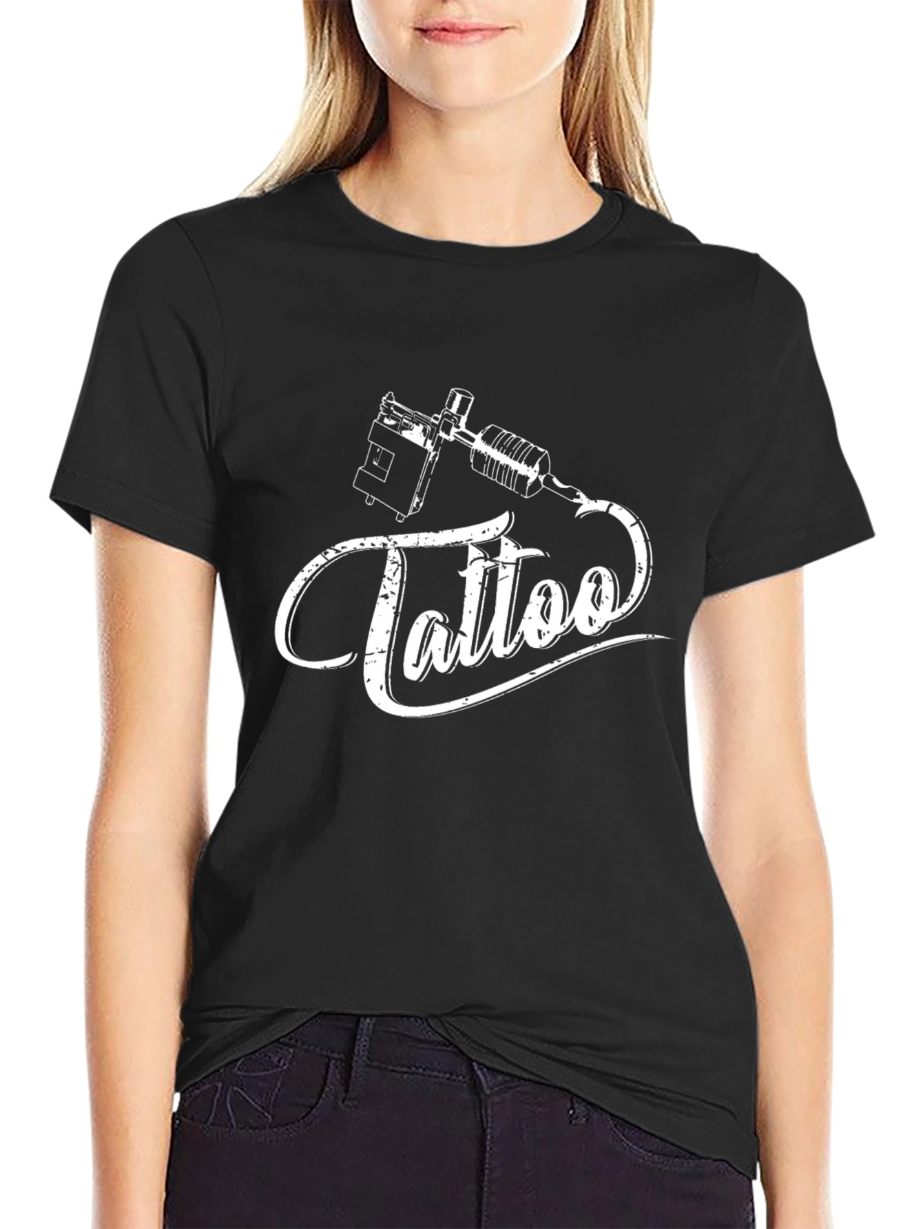 Tattoo Design T-Shirt - Black