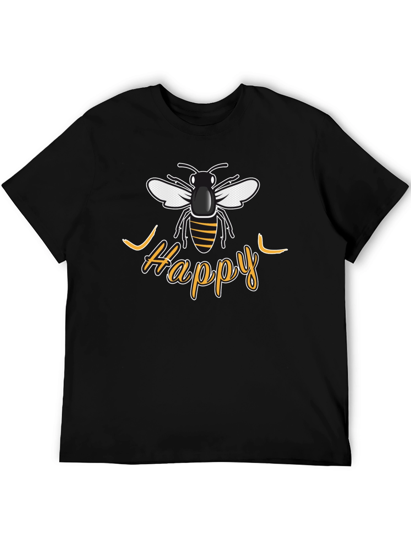 Be Happy Bee Graphic T-Shirt