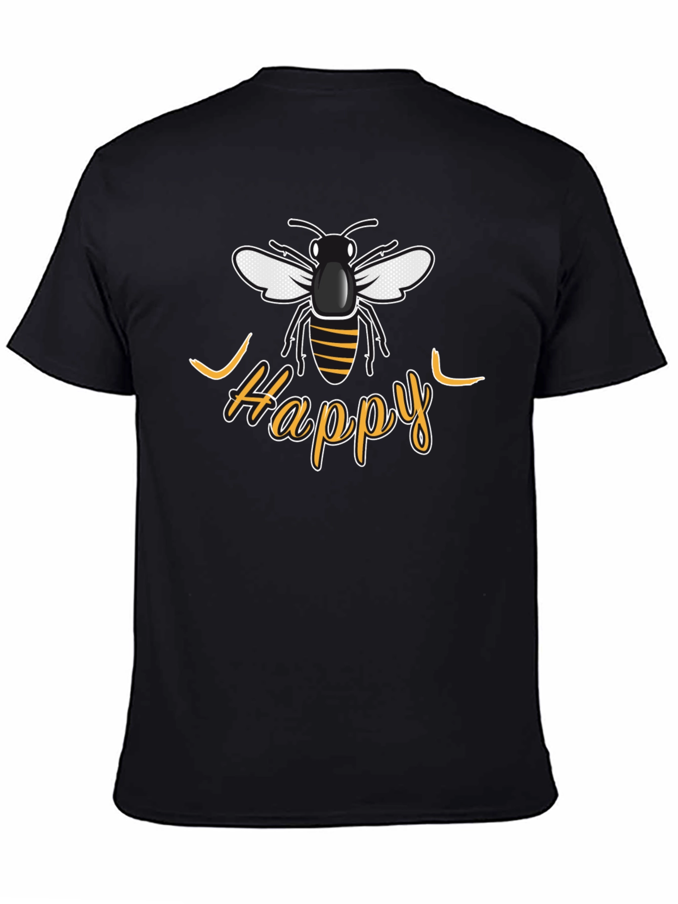 Be Happy Bee Graphic T-Shirt