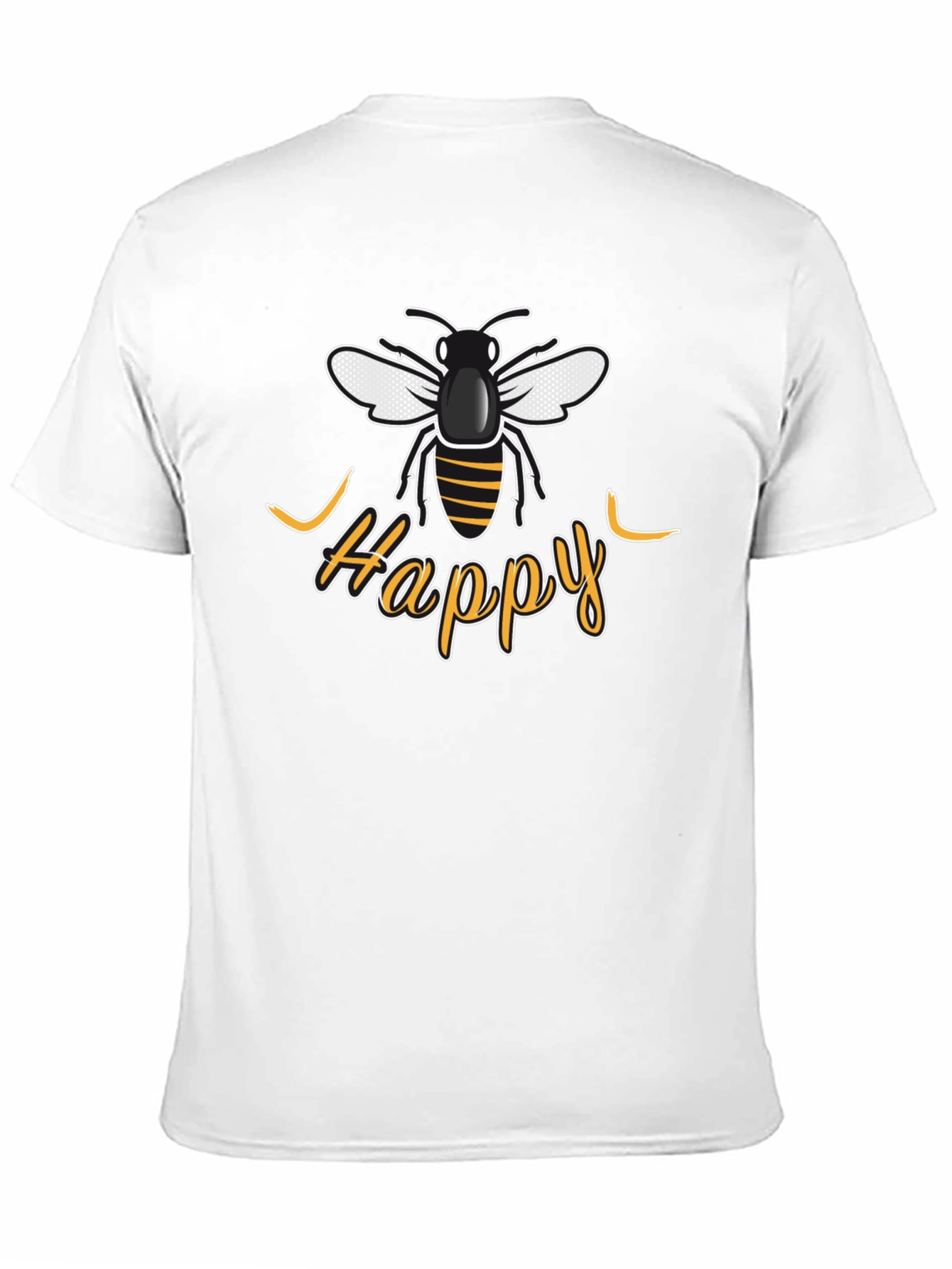 Be Happy Bee Graphic T-Shirt