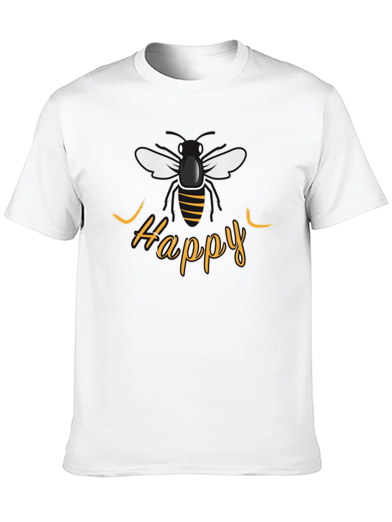 Be Happy Bee Graphic T-Shirt