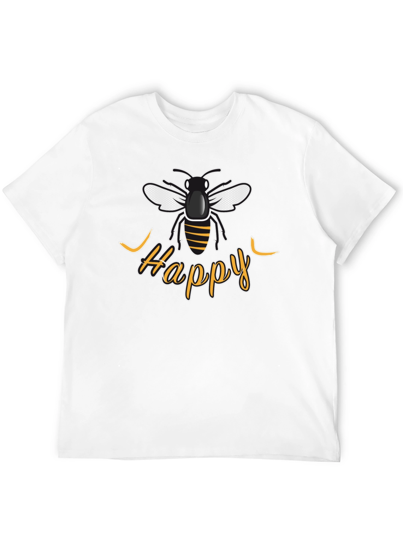 Be Happy Bee Graphic T-Shirt