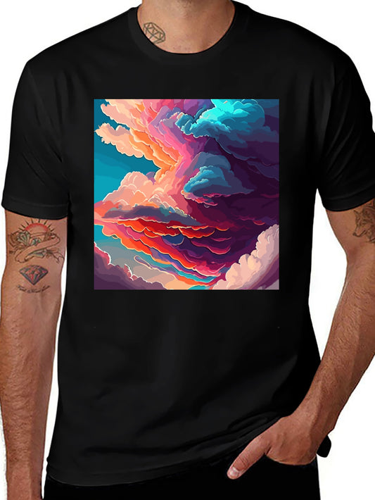 Cloudscape Graphic Black T-Shirt
