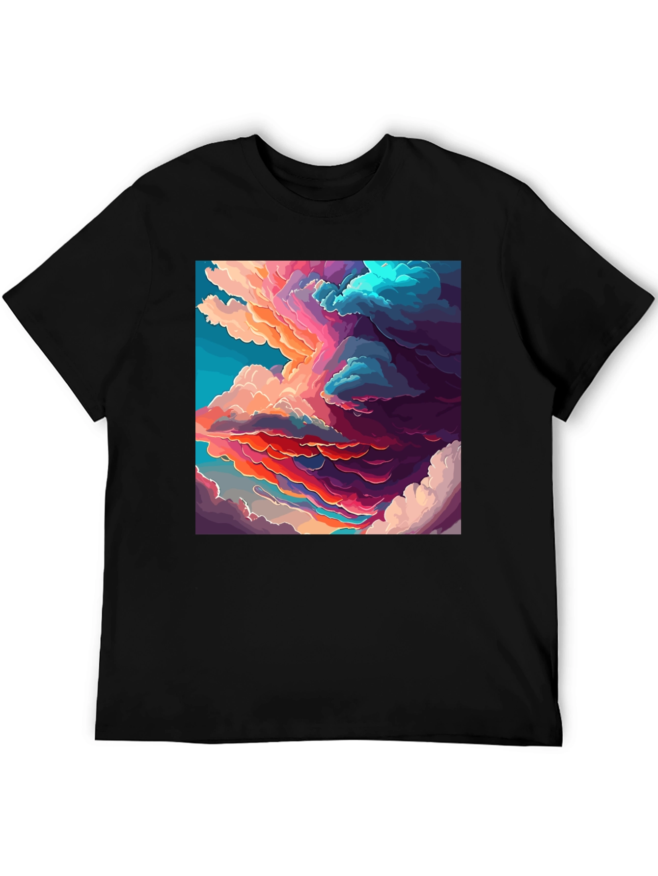 Cloudscape Graphic Black T-Shirt