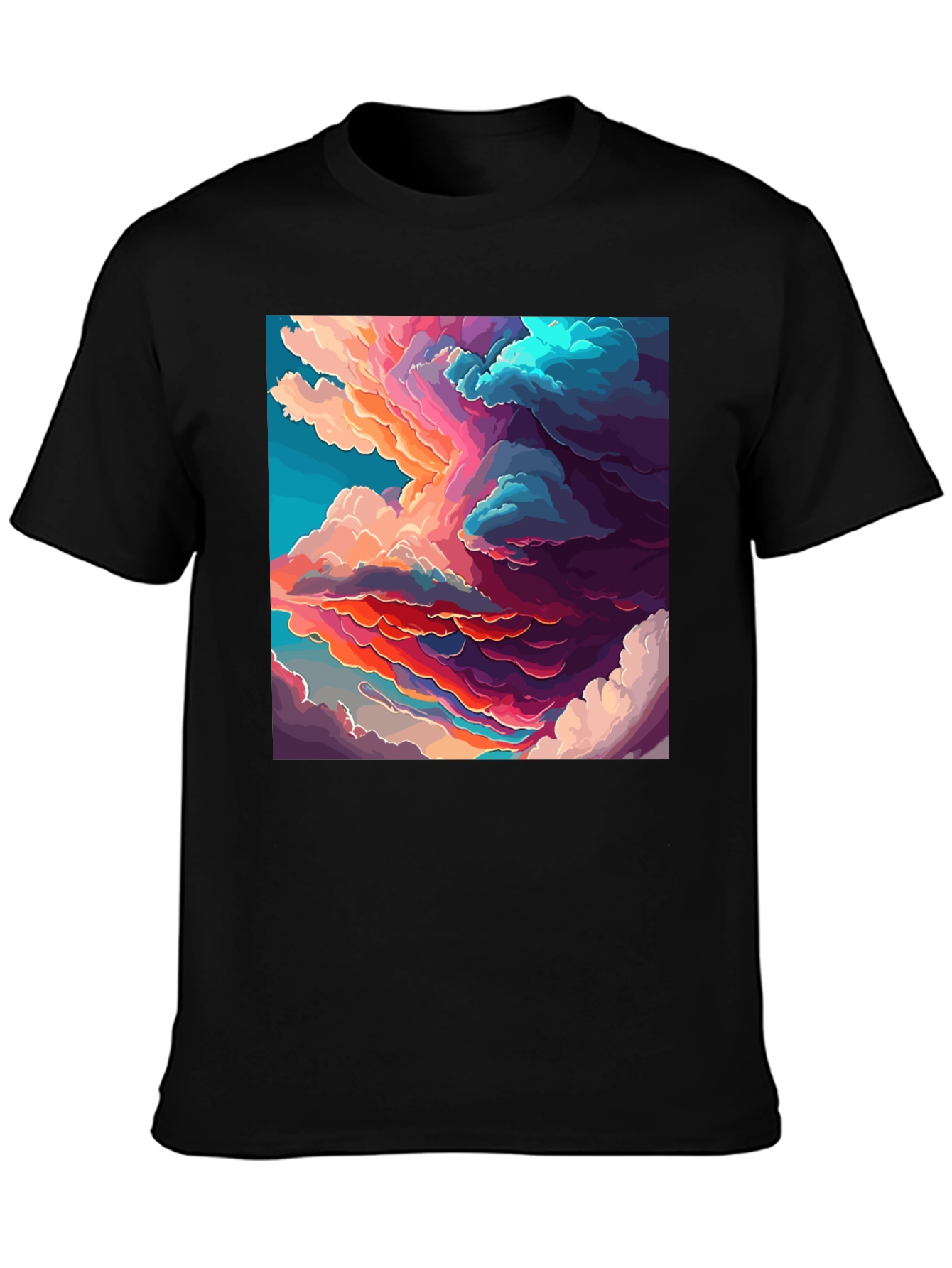 Cloudscape Graphic Black T-Shirt