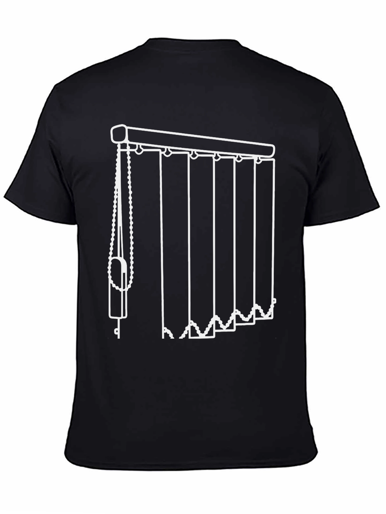 Novelty Vertical Blinds Graphic Tee - Black
