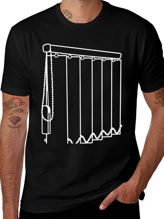 Novelty Vertical Blinds Graphic Tee - Black