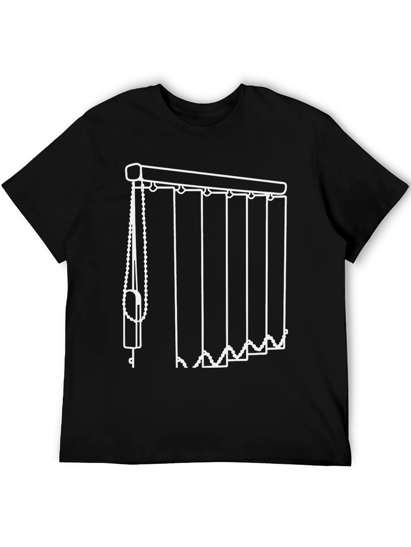Novelty Vertical Blinds Graphic Tee - Black