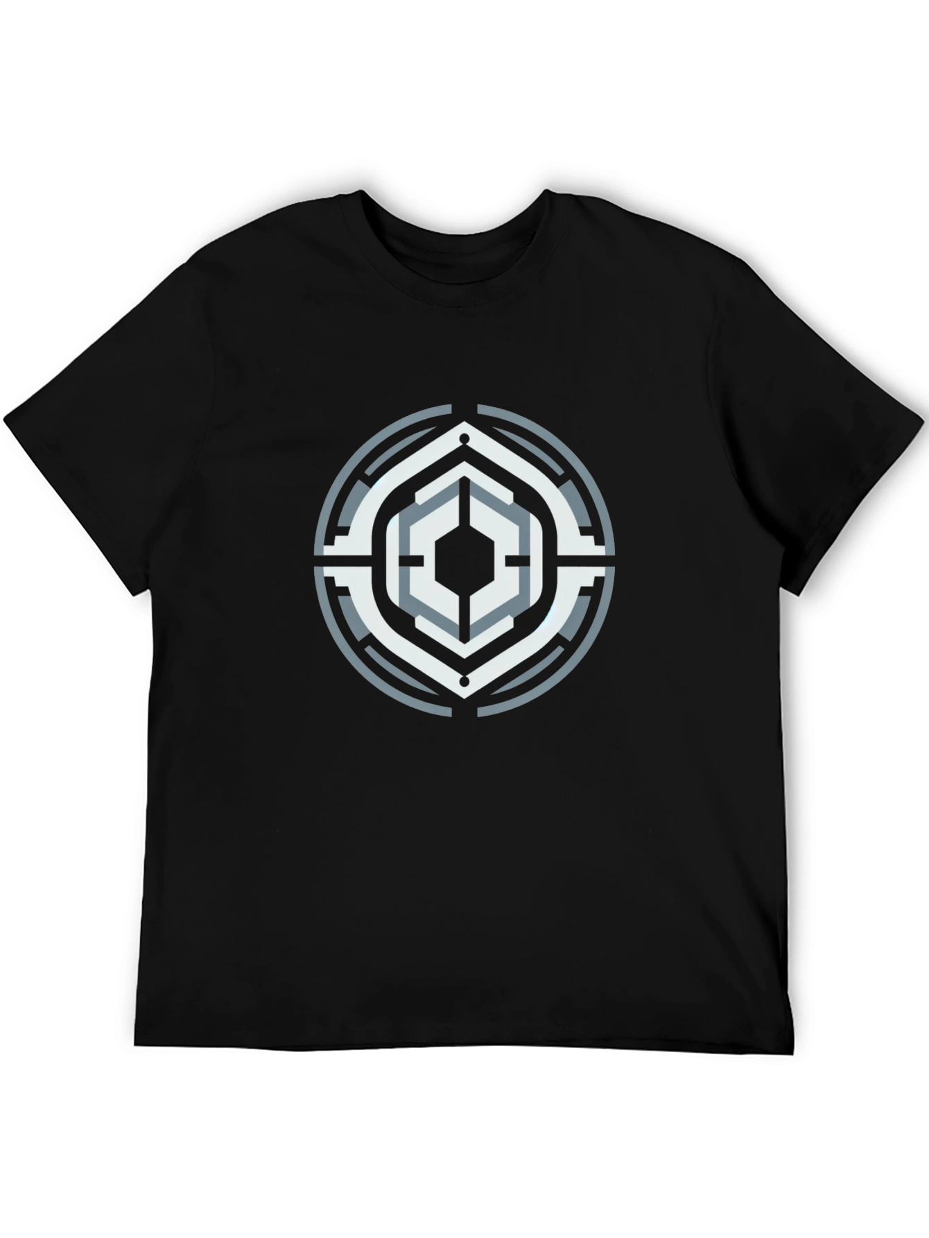 Geometric Symbol Black T-Shirt