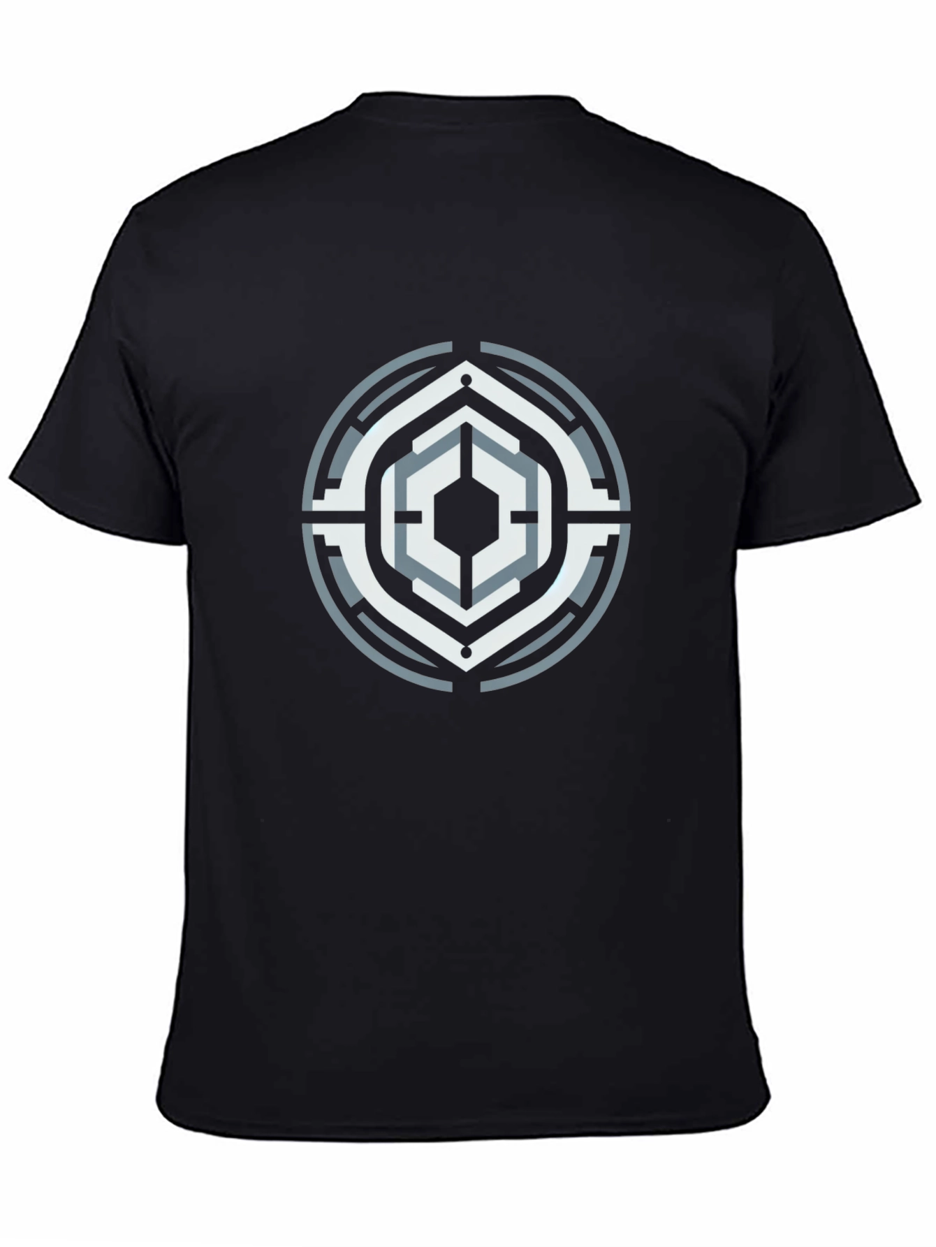 Geometric Symbol Black T-Shirt