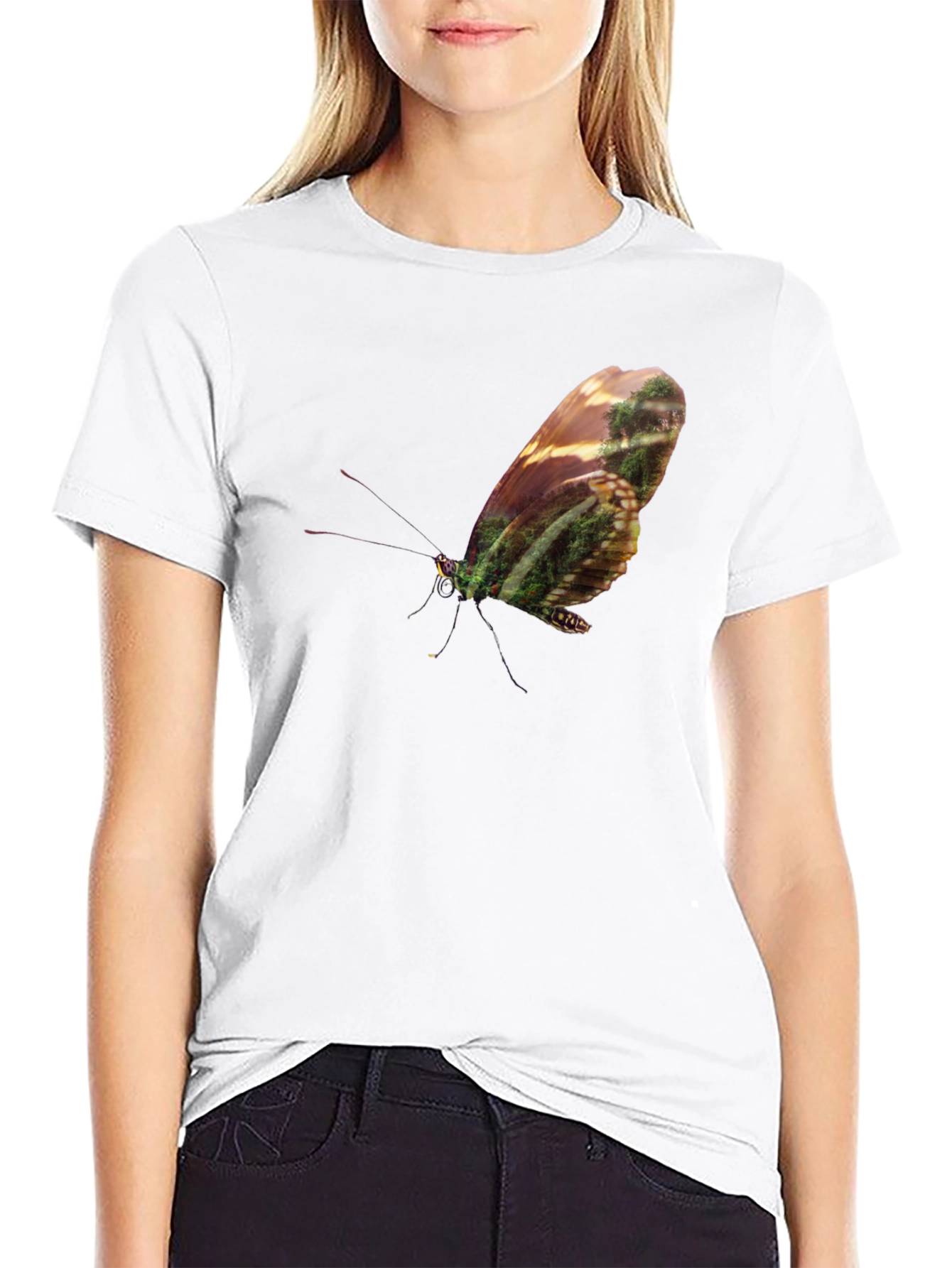 Butterfly Forest T-Shirt - Nature Lovers Tee